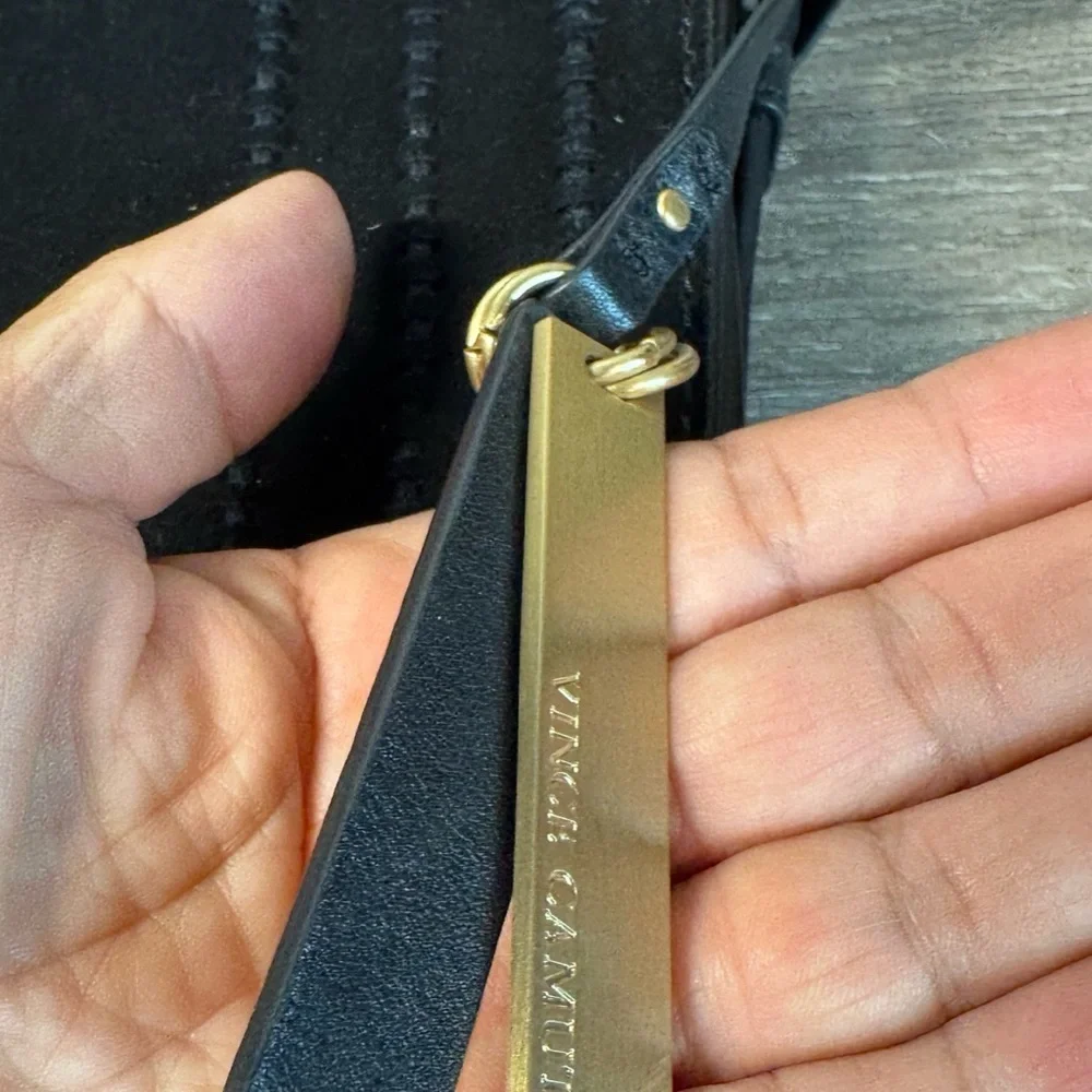 Vince Camuto Izzi Suede Tassel Bag Black IMMACULATE - Picture 4 of 11